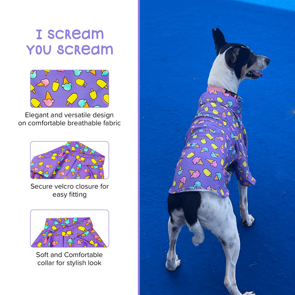 15buttons I Scream You Scream Shirt for Dogs image 5