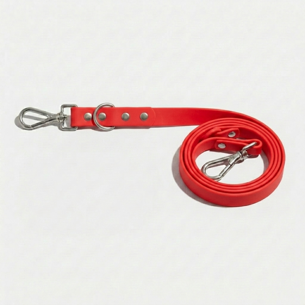 Skatrs 3 in 1 Adjustable Leash for Dogs (Ruby Red) image 1