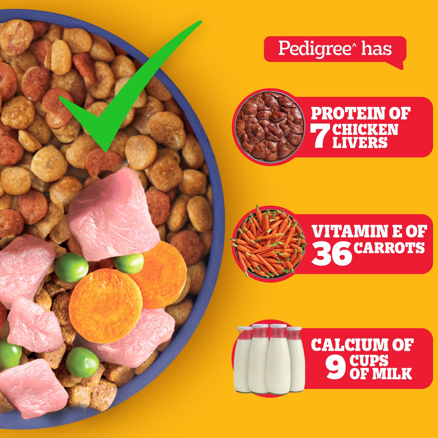 Pedigree Puppy Dog Food Combo |Chicken & Milk Dry & Chicken & Liver Wet image 6