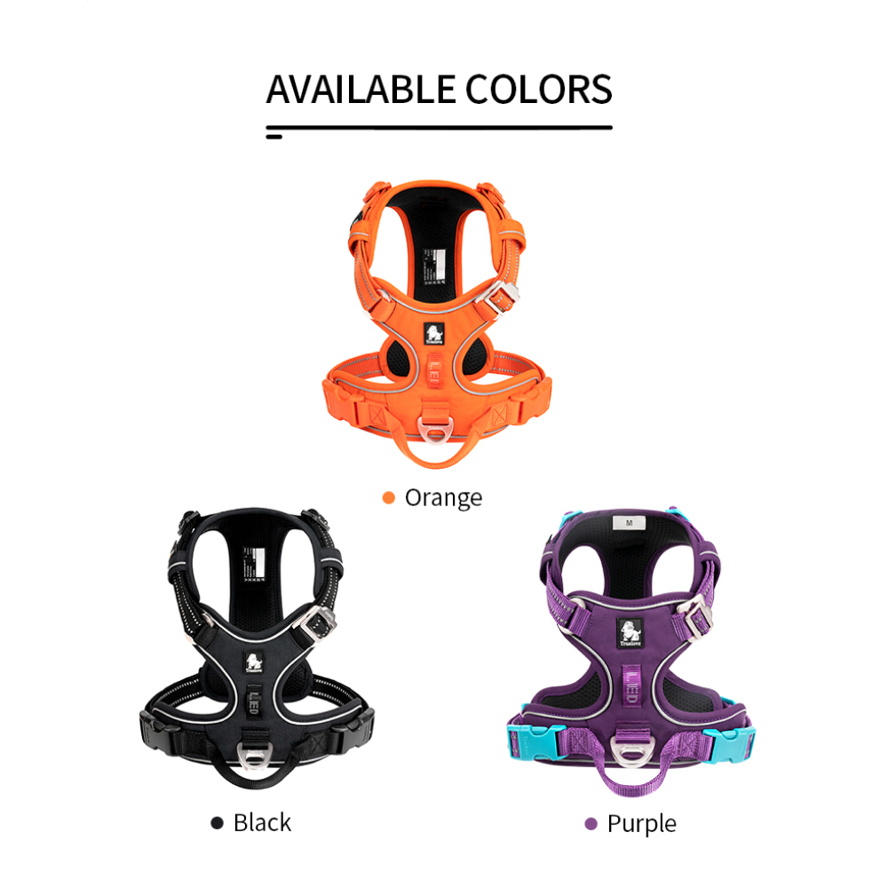 Truelove No Pull Cordura Harness with 3M Reflective Material for Dogs (Purple) image 5