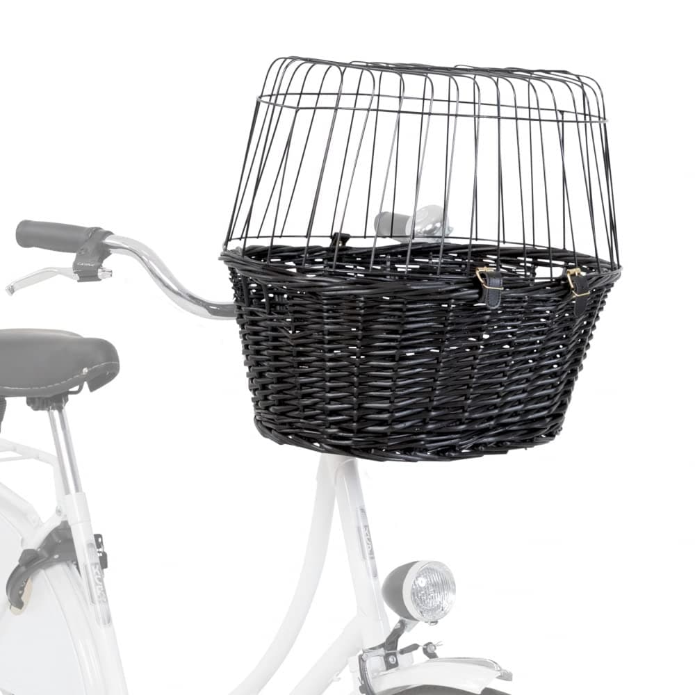 Trixie Front Bicycle Basket for Dogs and Cats (Black) image 2