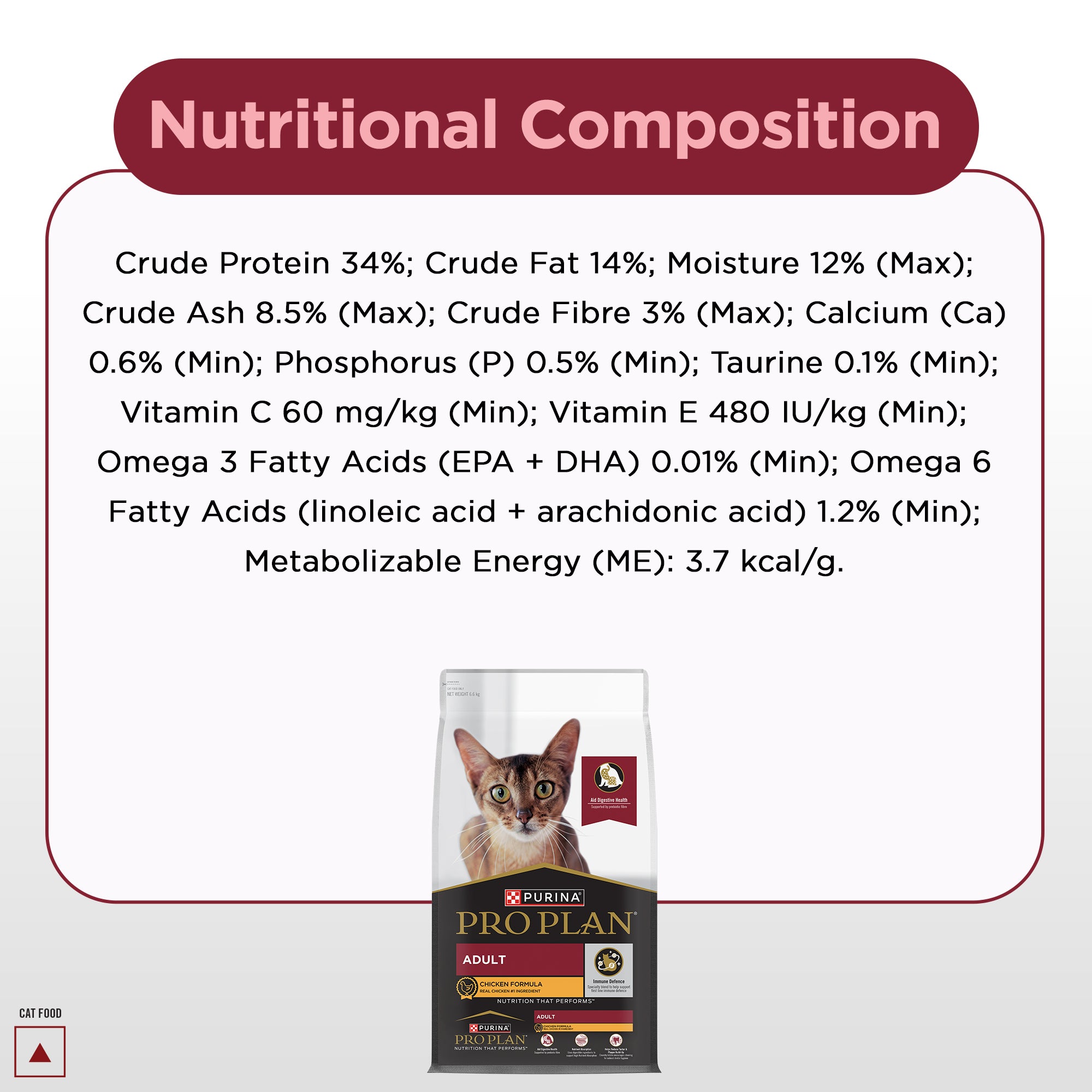 Pro Plan Chicken Flavoured Adult Cat Dry Food image 9
