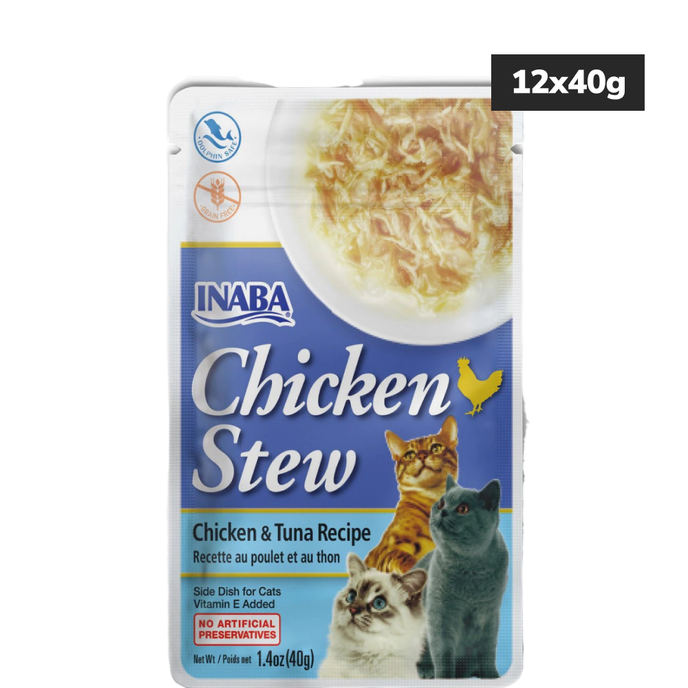 INABA Chicken Stew Chicken with Tuna Flavour Cat Wet Food image 4