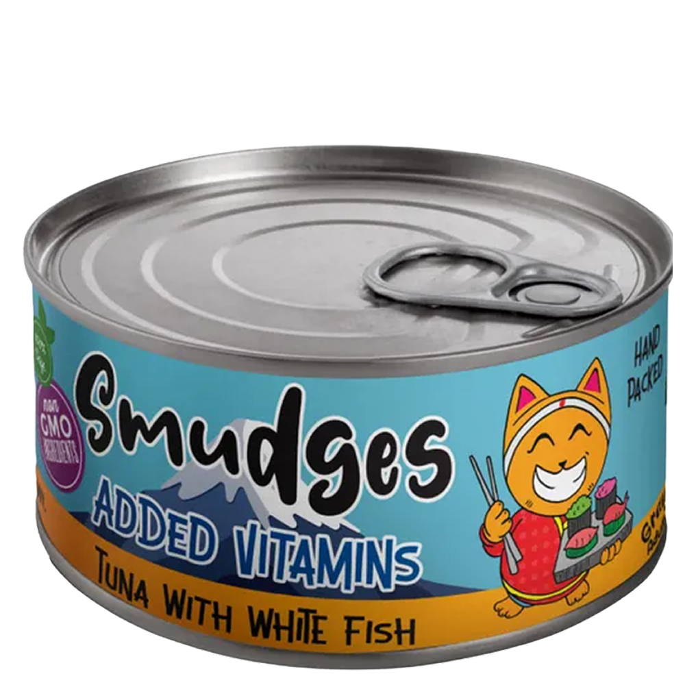 Smudges Tuna with White Fish in Gravy Adult Cat Wet Food