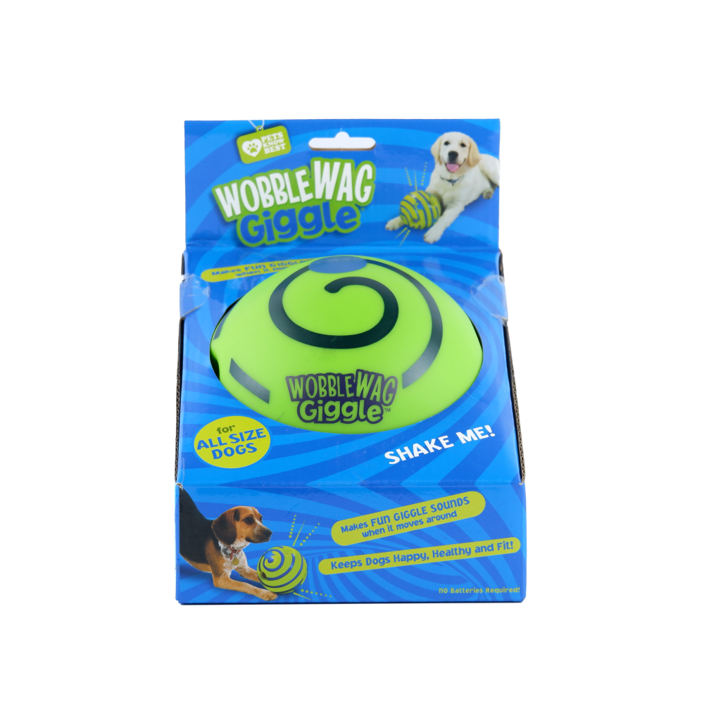 Wobble Wag Giggle Ball Interactive Toy for Dogs | For Medium Chewers (Green) image 2