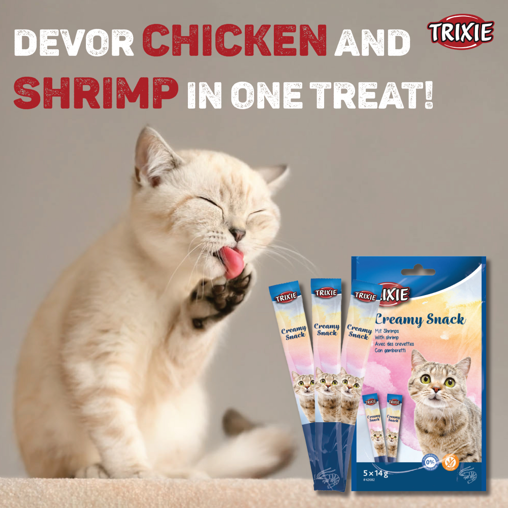 Trixie Snack with Shrimp Creamy Cat Treat image 3