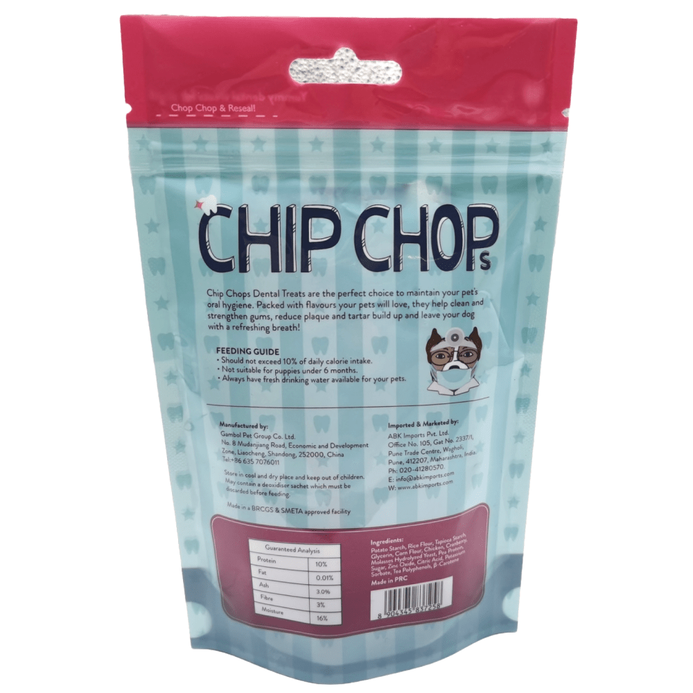 Chip Chops Dental Twist Chicken and Cranberry Flavored Dog Treats image 2