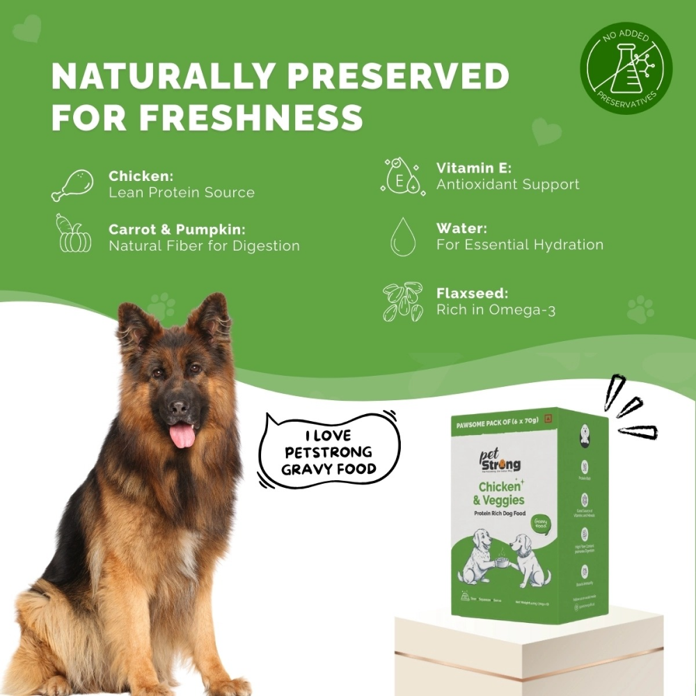PetStrong Chicken Liver & Chicken and Veggies in Gravy Wet Food for Dogs Combo image 4