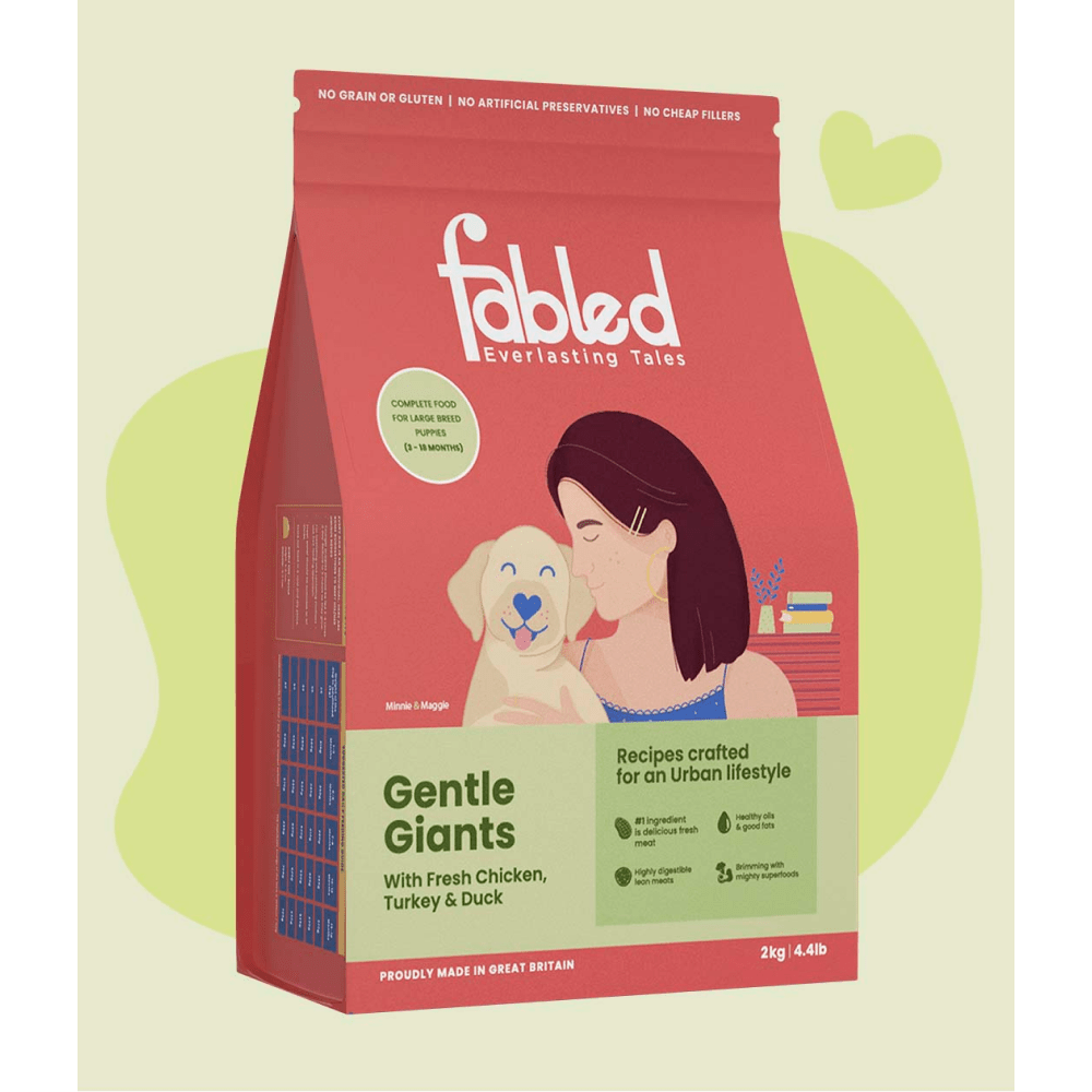 Fabled Gentle Giants Fresh Chicken Turkey and Duck Large Breed Puppy Dry Food image 2
