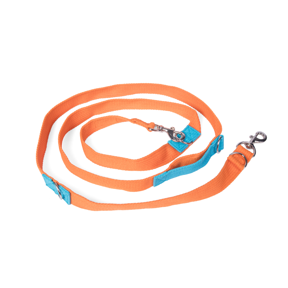 Let's Wag Multi Purpose Leash for Dogs (Orange) image 5