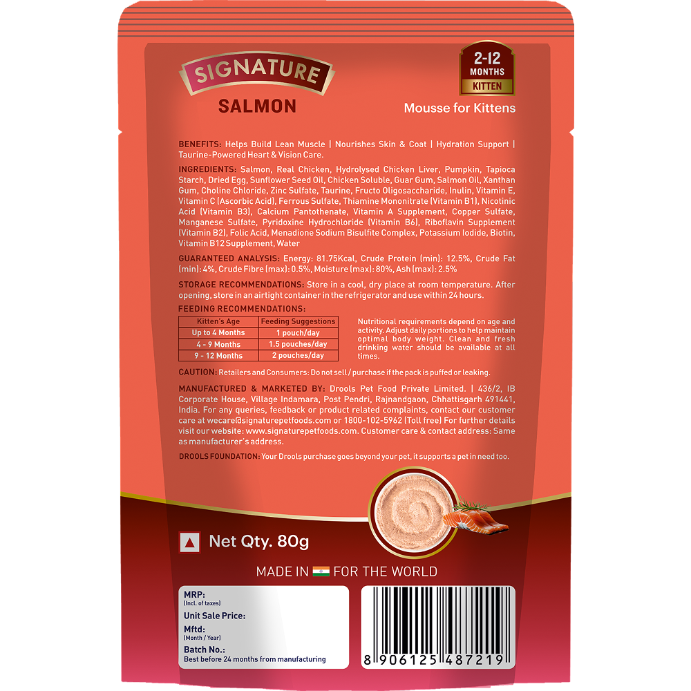 Signature Grain Zero Salmon Mousse Kitten Cat Wet Food image 10