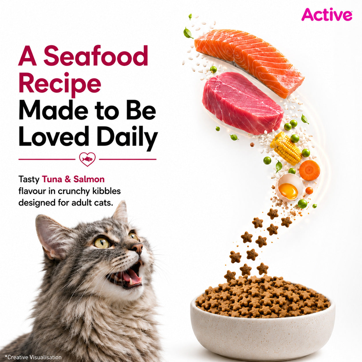 Active Tuna and Salmon Adult Cat Dry Food (Buy 1 Get 1) image 5