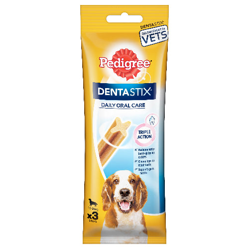 Pedigree Dentastix Oral Care for Adult (Medium Breed of 10 to 25 kg) Dog Treats(77g) image 2
