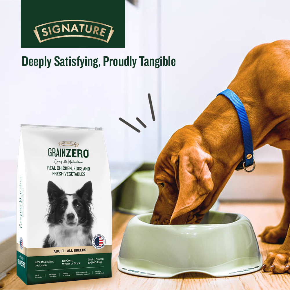 Signature Grain Zero Real Chicken, Egg and Vegetables Adult Dog Dry Food image 6