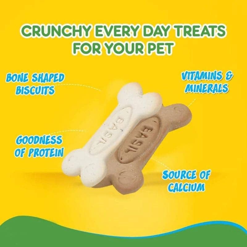 Basil Non Veg Bone Shaped Adult Dog Biscuits image 9