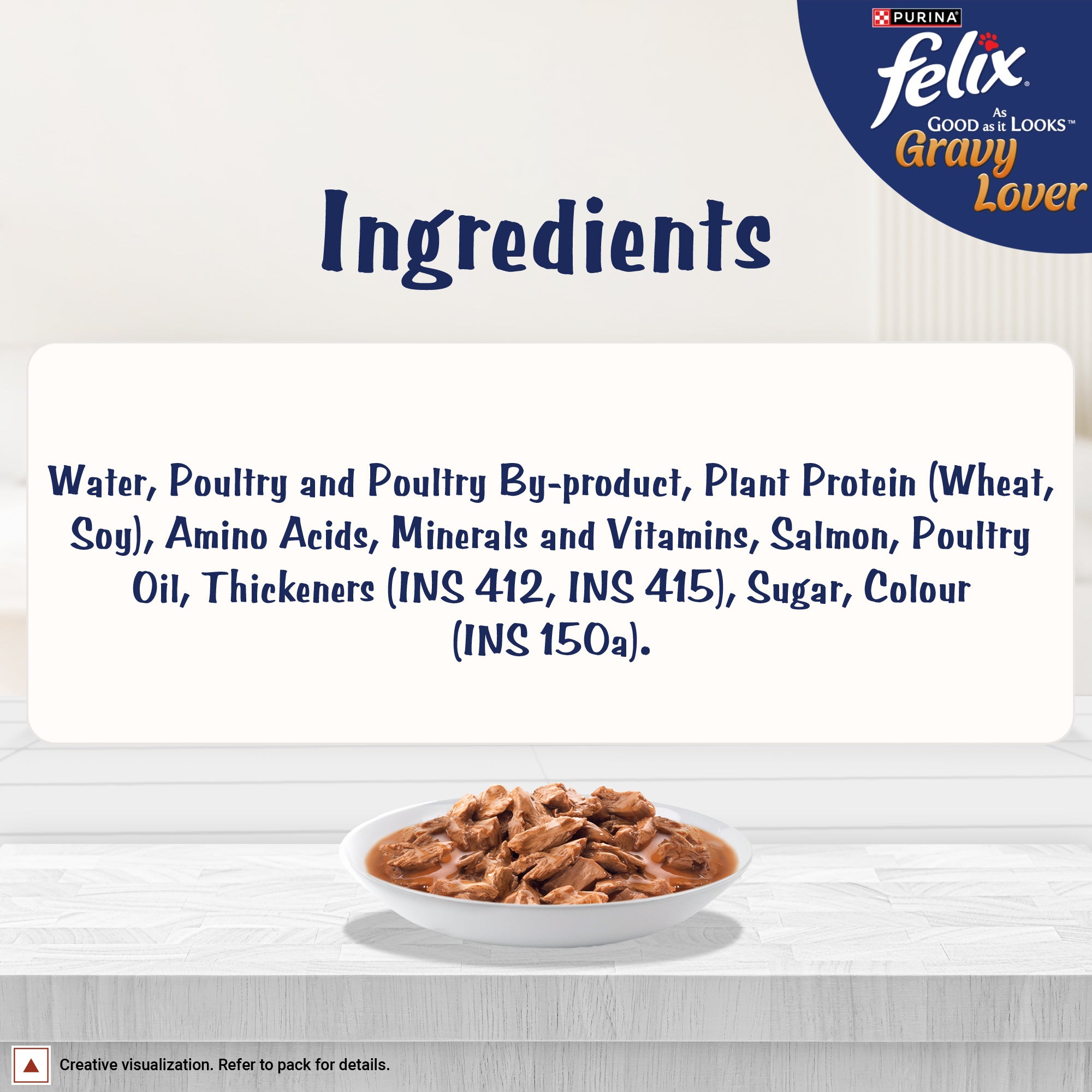 Purina Felix Gravy Lover Salmon Chunks Adult Complete and Balanced Cat Wet Food image 4