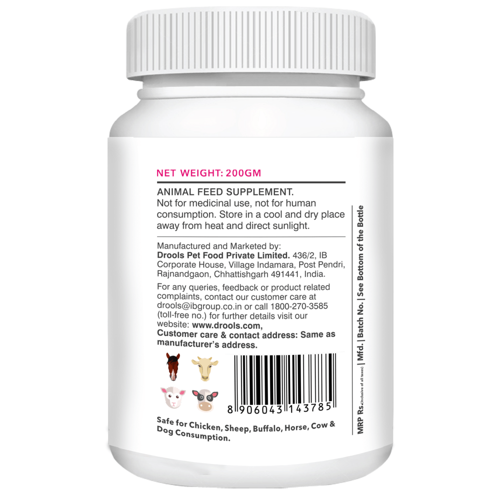 Drools Absolute Skin & Coat and  Absolute Calcium Supplement Tablets for Dogs Combo image 7