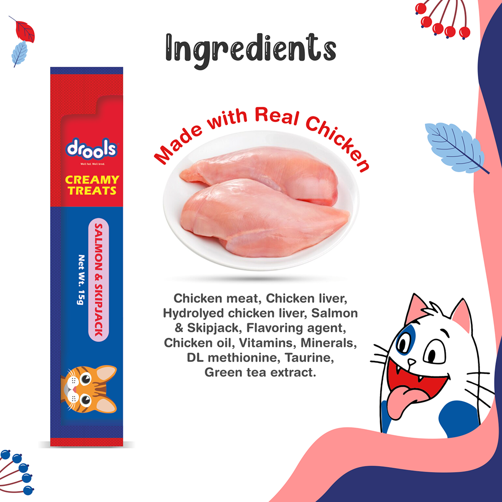Drools Salmon & Skipjack Creamy Cat Treats image 3