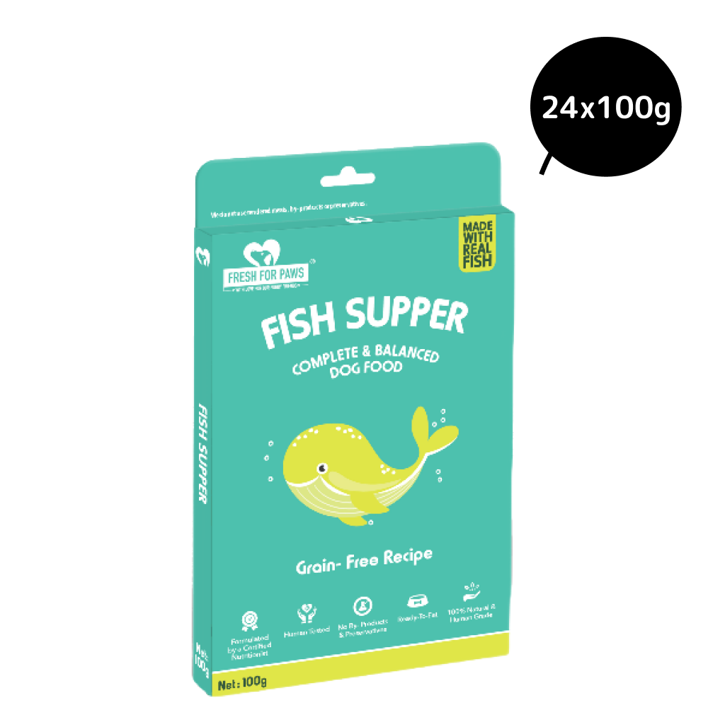 Fresh For Paws Fish Supper Dog Wet Food (100g) image 10