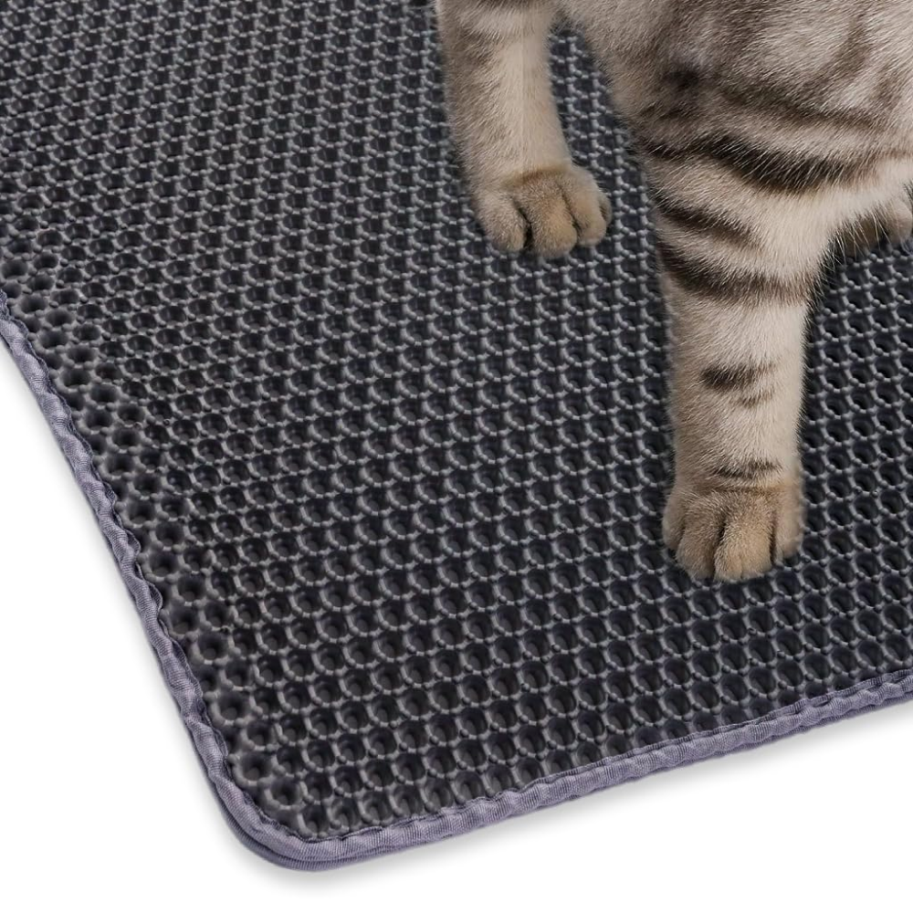 QPets Double Layer Litter Mat for Cat (Grey) image 6