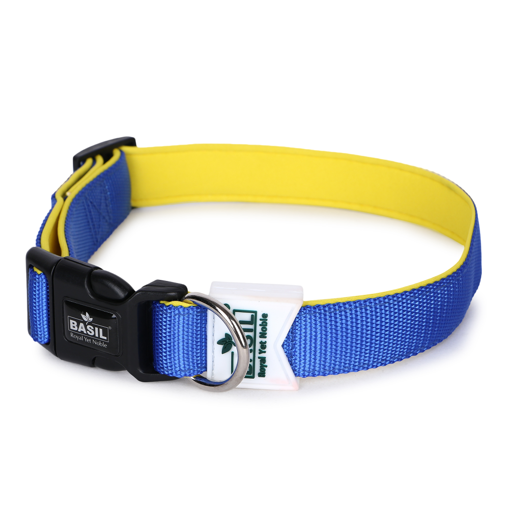 Basil Nylon Padded Collar for Dogs (Blue) image 7