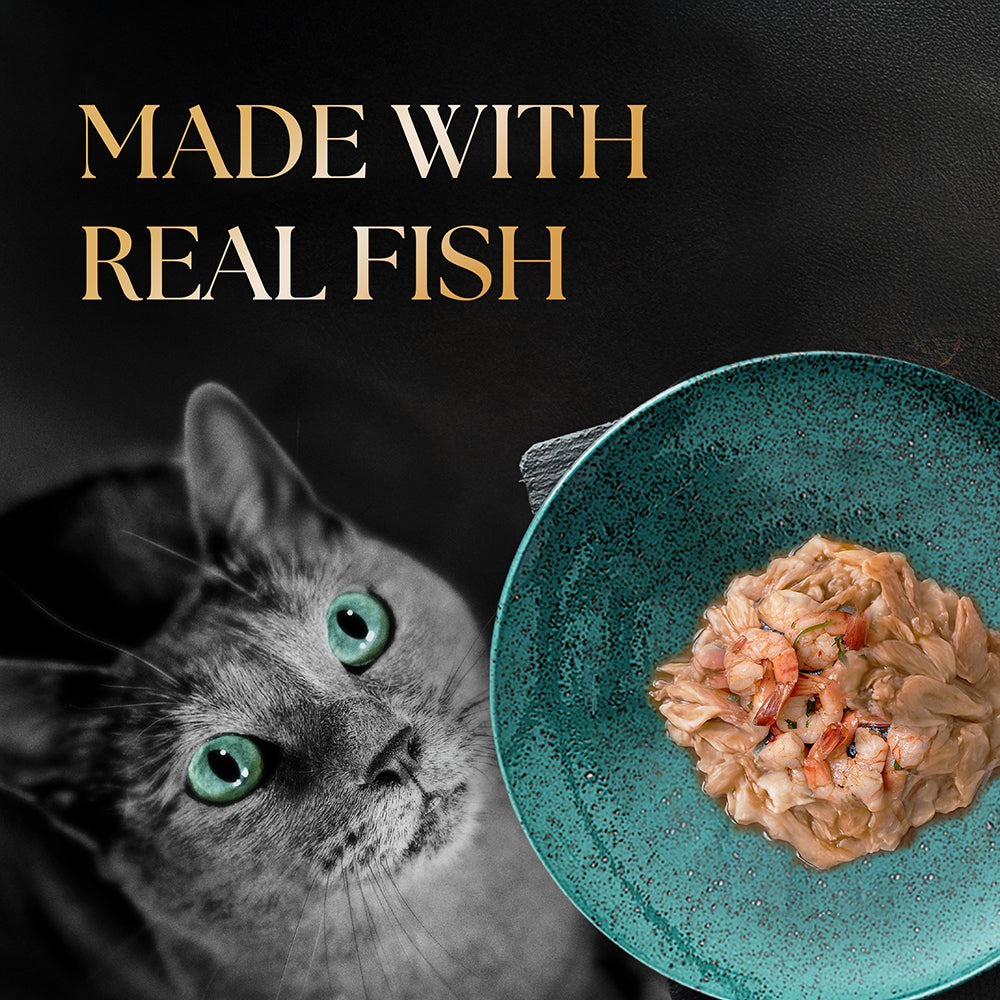 Sheba Tuna Fillet & Whole Prawns in Gravy Premium Cat Wet Food image 3