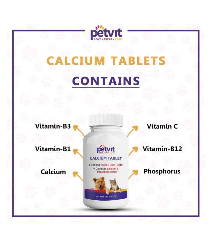 Petvit Calcium Tablets for Dogs and Cats image 3