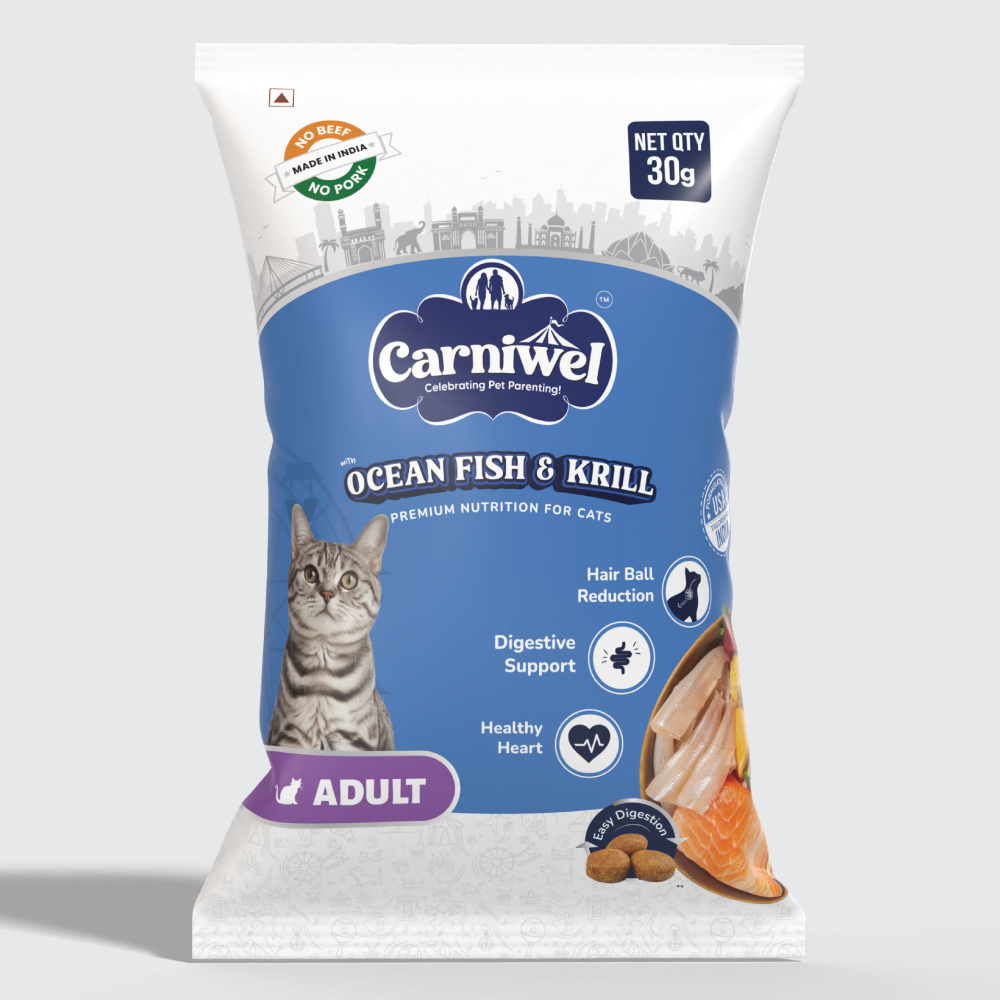 Carniwel Ocean Fish and Krill For Adult Cat Dry Food (30g)