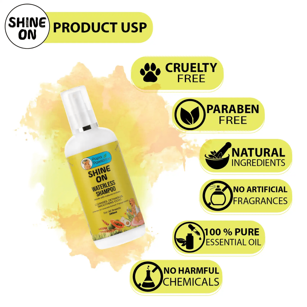 Papa Pawsome Shine On Waterless Shampoo for Dogs image 6