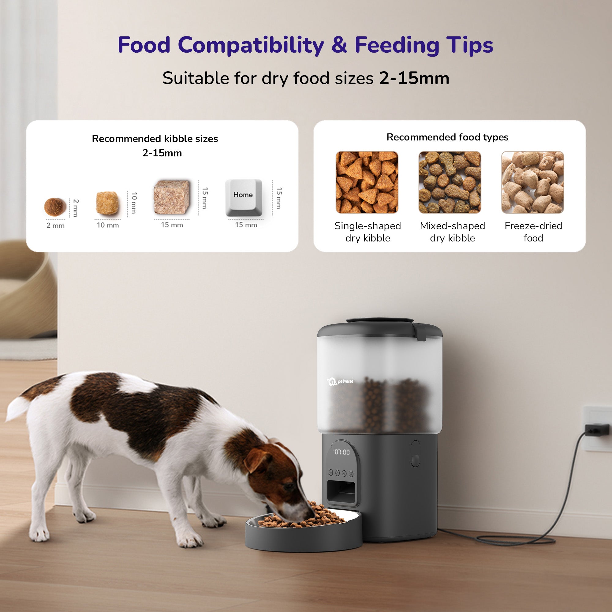 Petverse Automatic Smart Timer with Portion Control Feeder for Dogs & Cats (Black) image 6