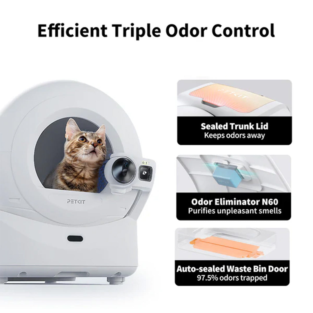 Petkit Purobot Ultra Automatic Self Cleaning Litter Box for Cats (White) image 10