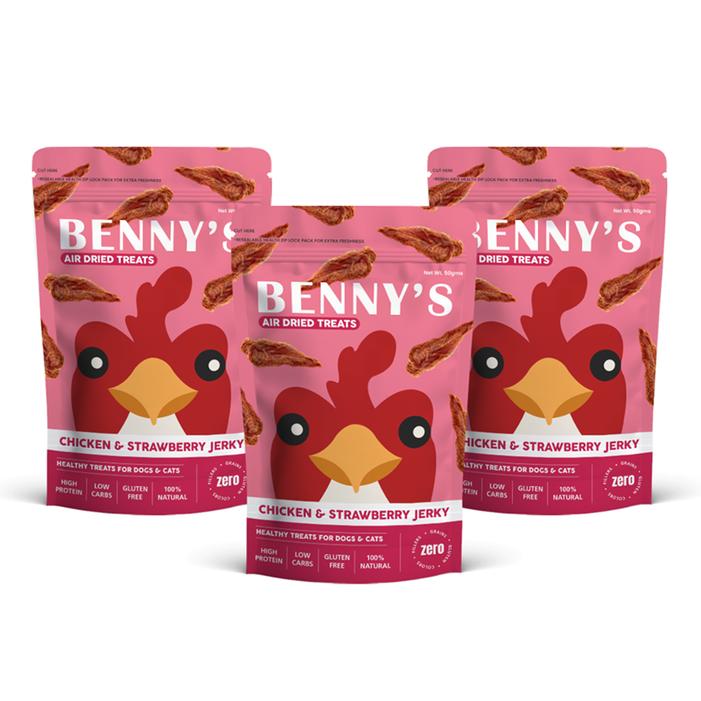 Bennys Bowl Chicken and Strawberry Jerky Dog Treats image 9