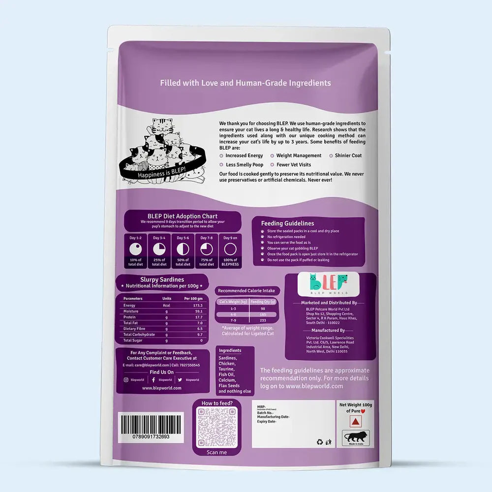 BLEP Slurpy Sardines Cat Wet Food image 2