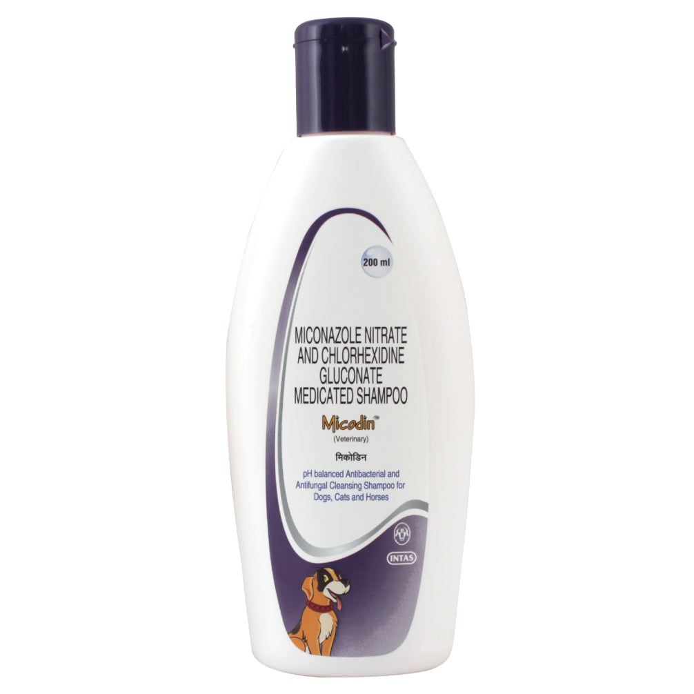 Intas Micodin Antifungal & Antibacterial Shampoo for Dogs and Cats image 3