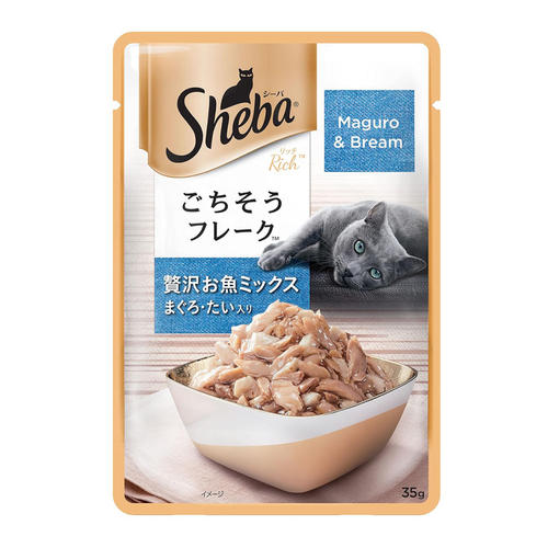 Sheba Maguro & Bream Fish Mix Premium Cat Wet Food image 2