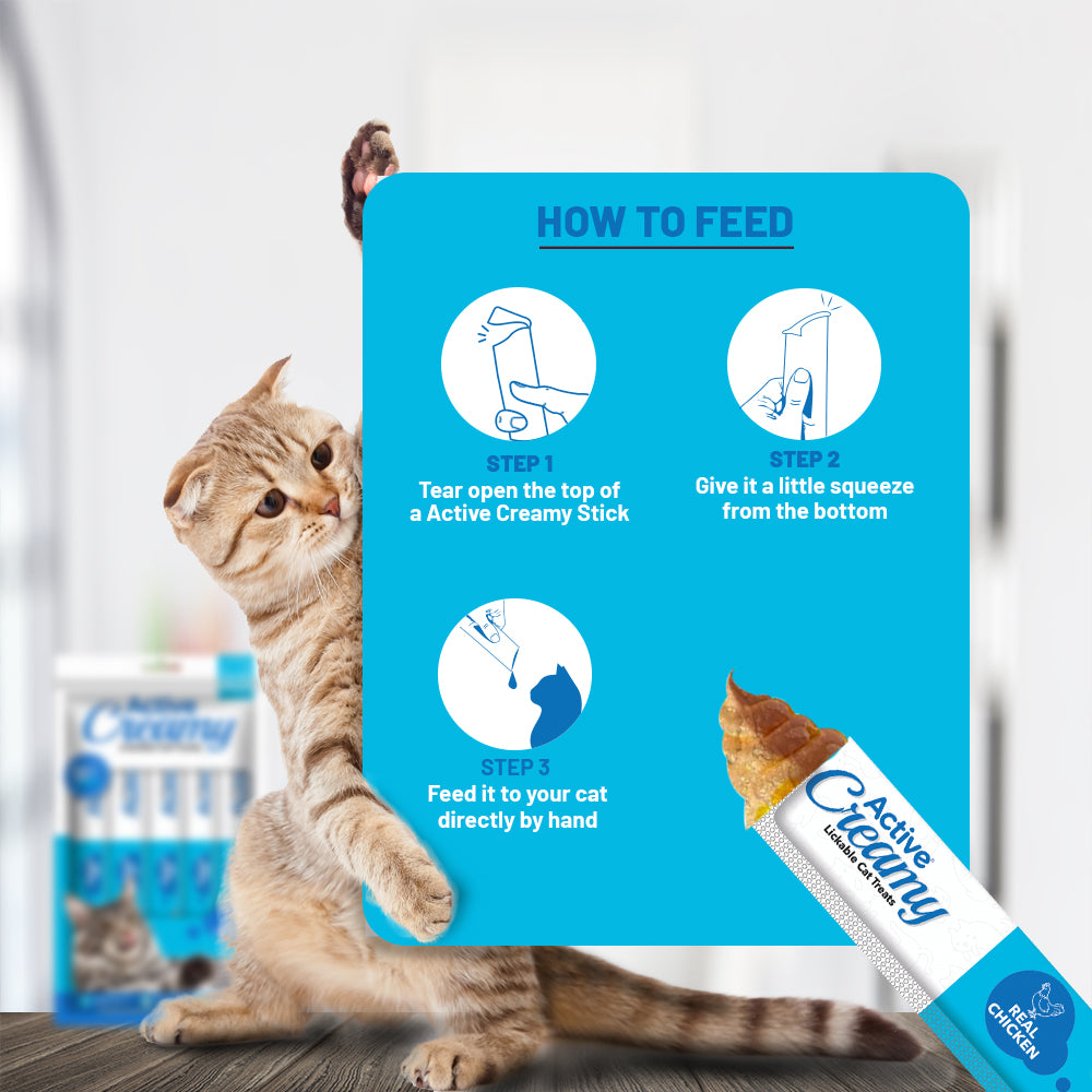 Active Lickable Real Chicken Creamy Cat Treats (Buy 1 Get 1) image 6