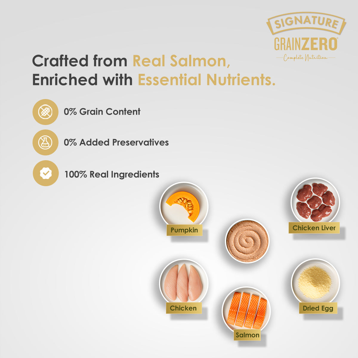 Signature Grain Zero Salmon Mousse Adult Cat Wet Food image 4