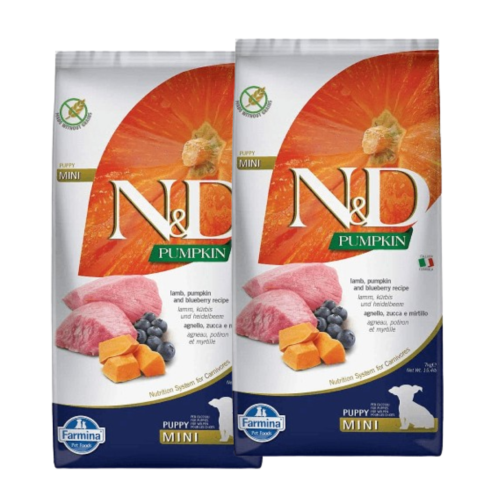 Farmina N&D Pumpkin Lamb & Blueberry Grain Free Puppy Mini Dog Dry Food image 9