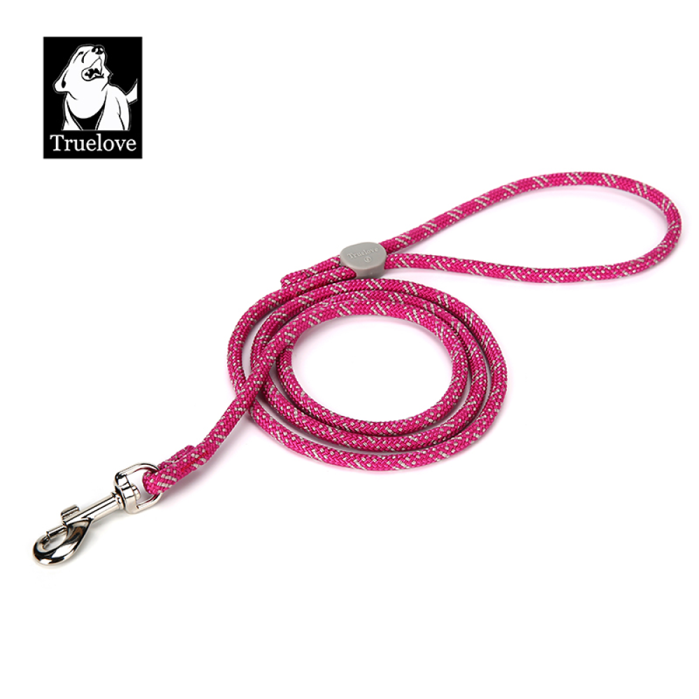Truelove High Density Reflective Rope Webbing Leash for Dogs (Fuchsia) image 3