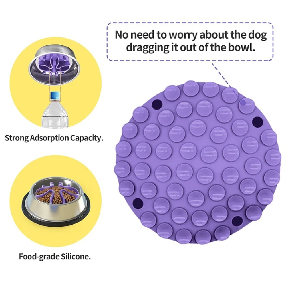 Talking Dog Club Slow Feeder Bowl Attachment for Dogs and Cats (Orange) image 2