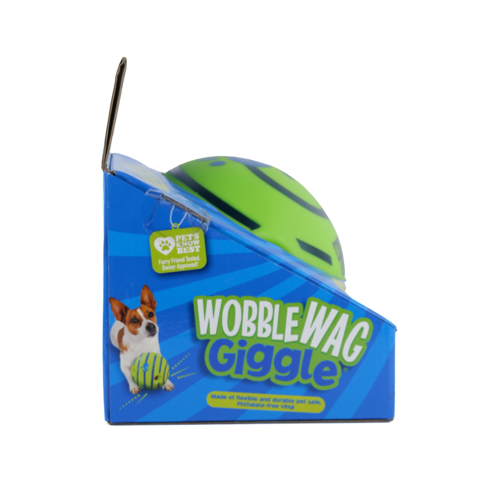 Wobble Wag Giggle Ball Interactive Toy for Dogs | For Medium Chewers (Green) image 4