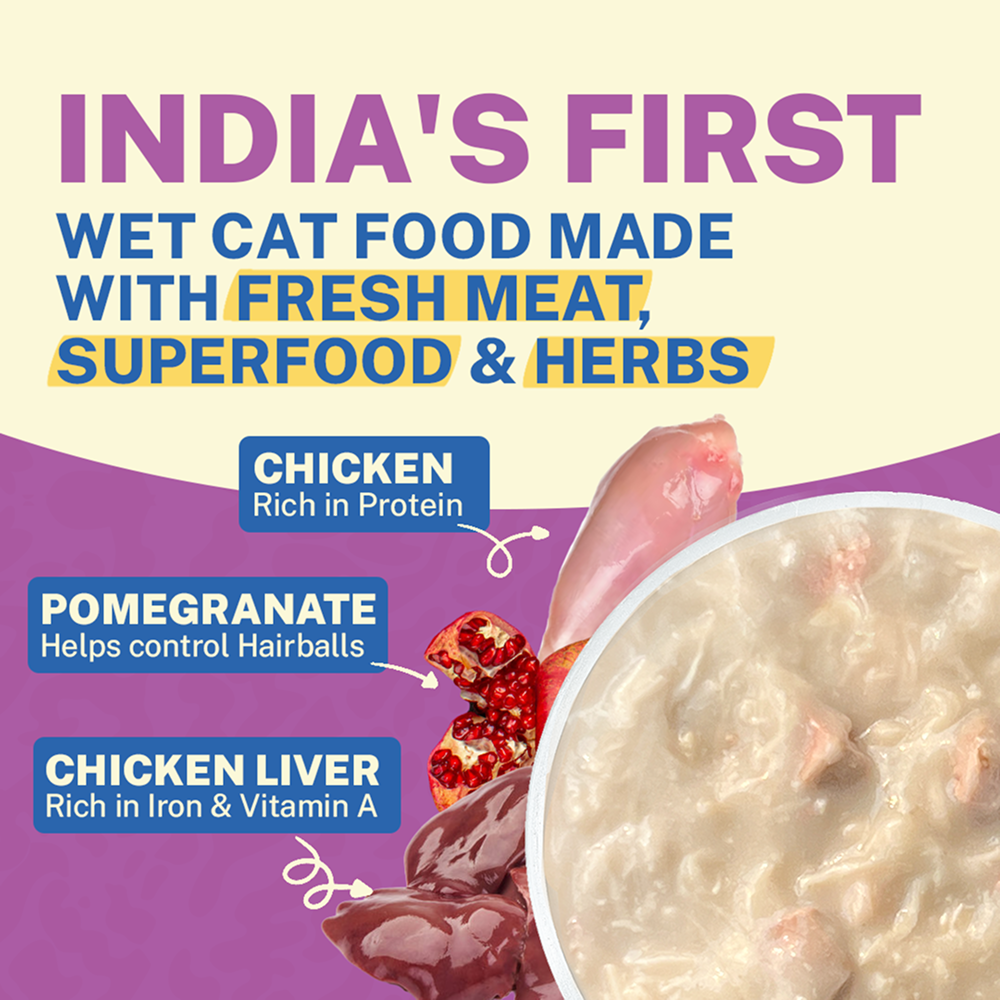 Smylo Adult Chicken & Liver, Pomegranate, Fresh & No-Preservative Wet Cat Food image 2