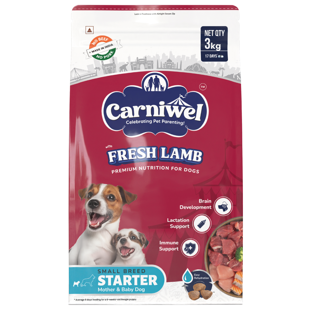 Carniwel Fresh Lamb Starter For Small Breed Mother & Baby Dog Dry Food image 9