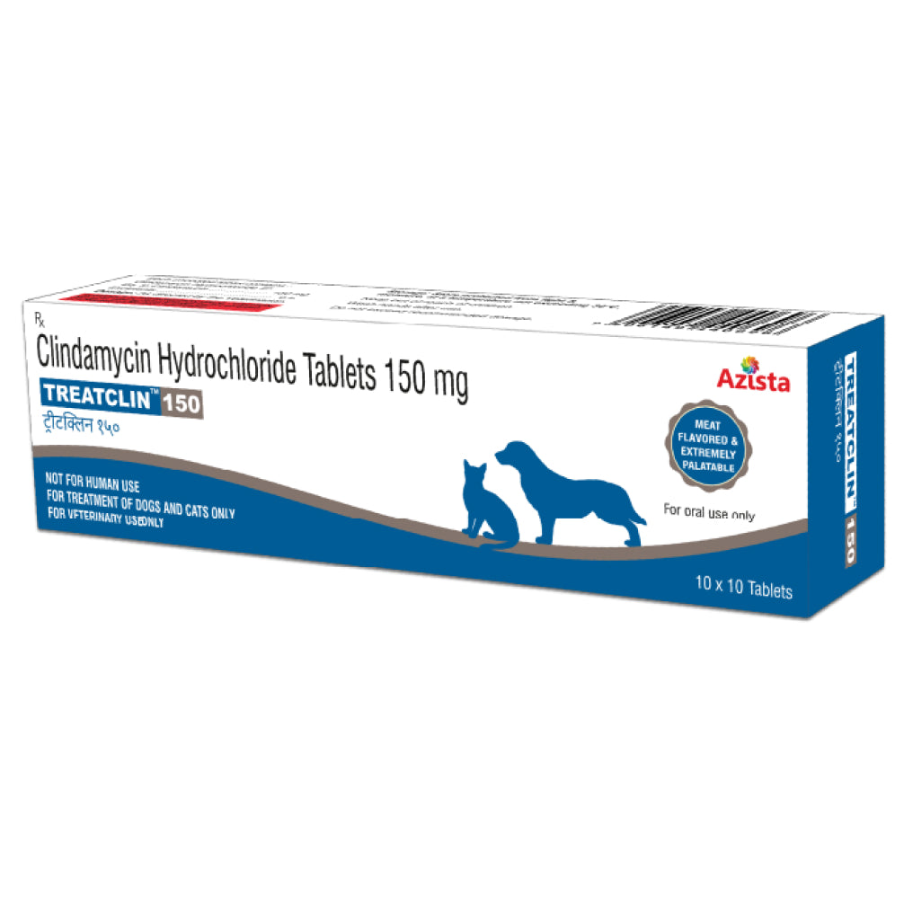 Azista Treatclin 150mg Tablets (Clindamycin) for Dogs & Cats