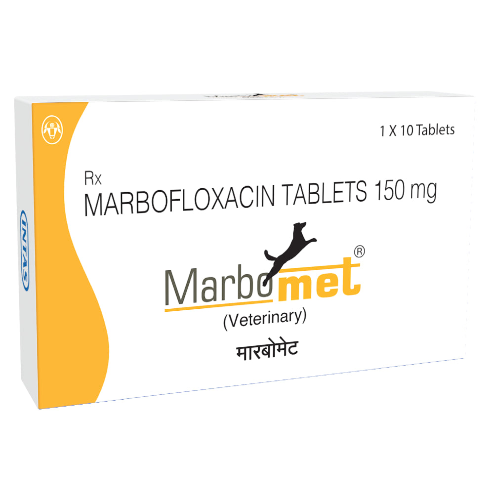 Intas Marbomet 150mg (Marbofloxacin)Tablets for Dogs & Cats image 2