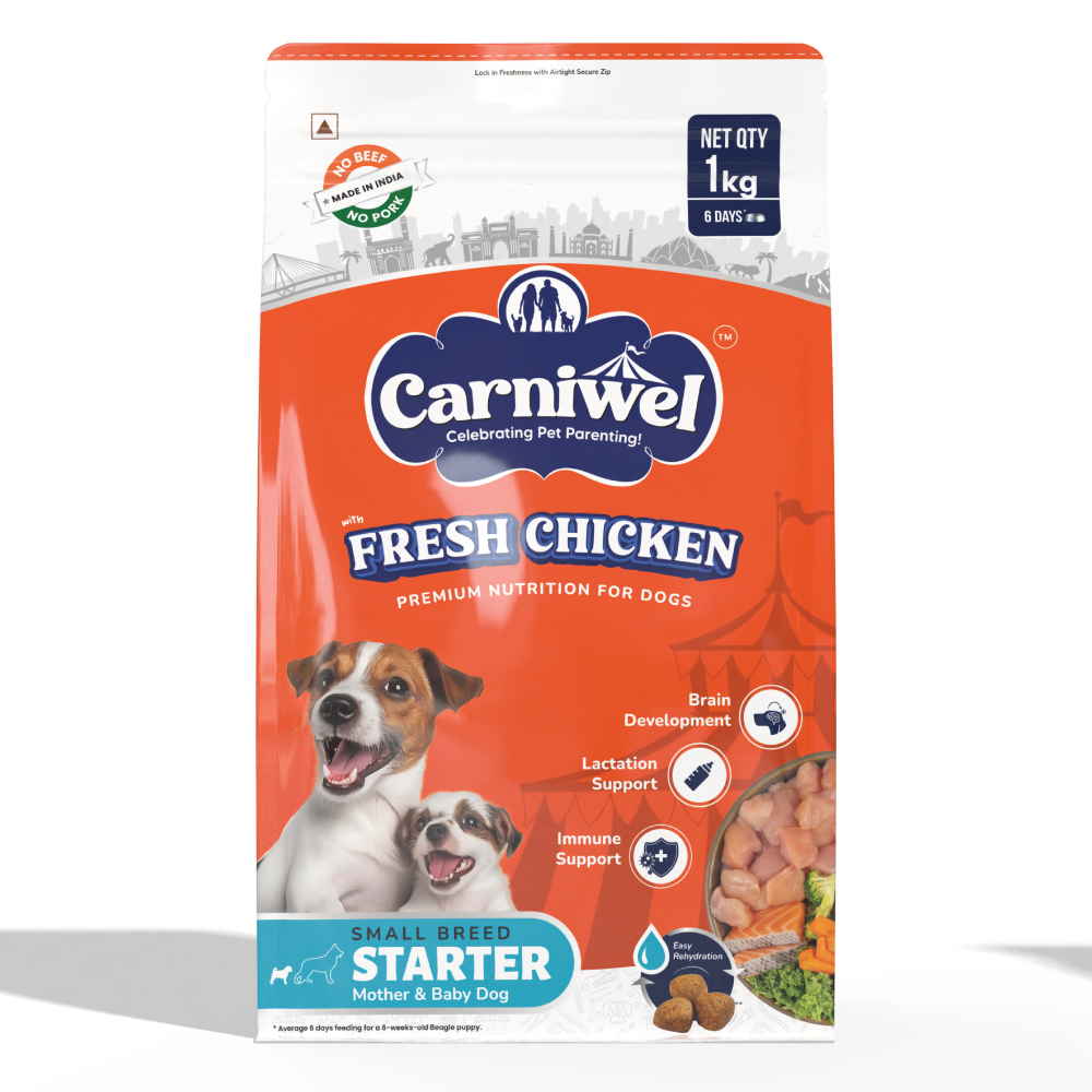 Carniwel Fresh Chicken Kibble Starter For Small Breed Mother & Baby Dog Dry Food image 7