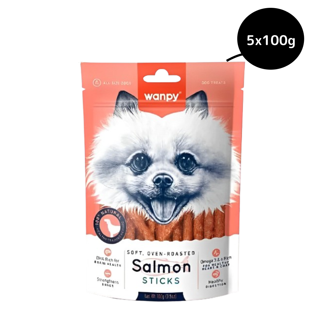Wanpy Oven Roasted Salmon Stick Dog Treats image 3