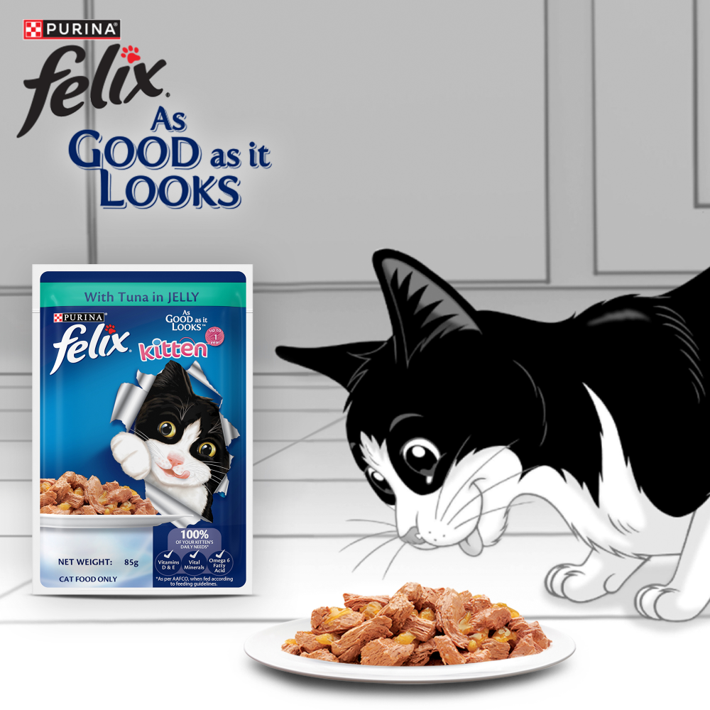 Purina Felix with Tuna in Jelly Complete and Balanced Kitten Wet Food image 9