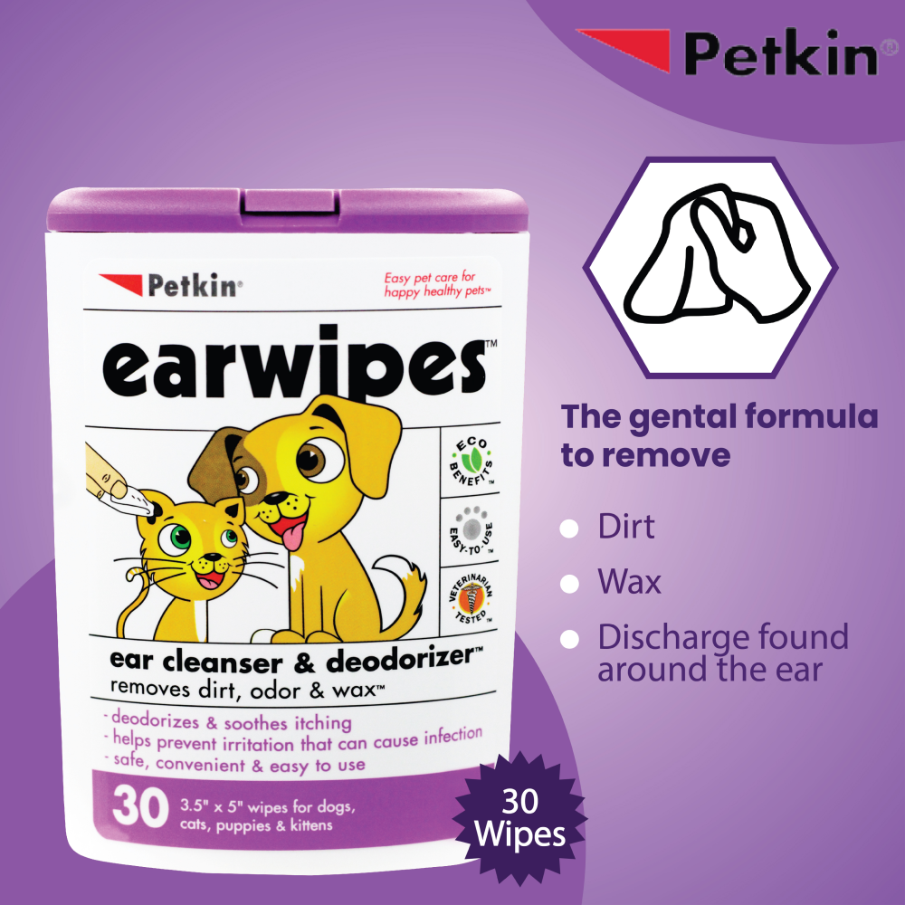 Petkin Ear Wipes for Dogs and Cats image 3