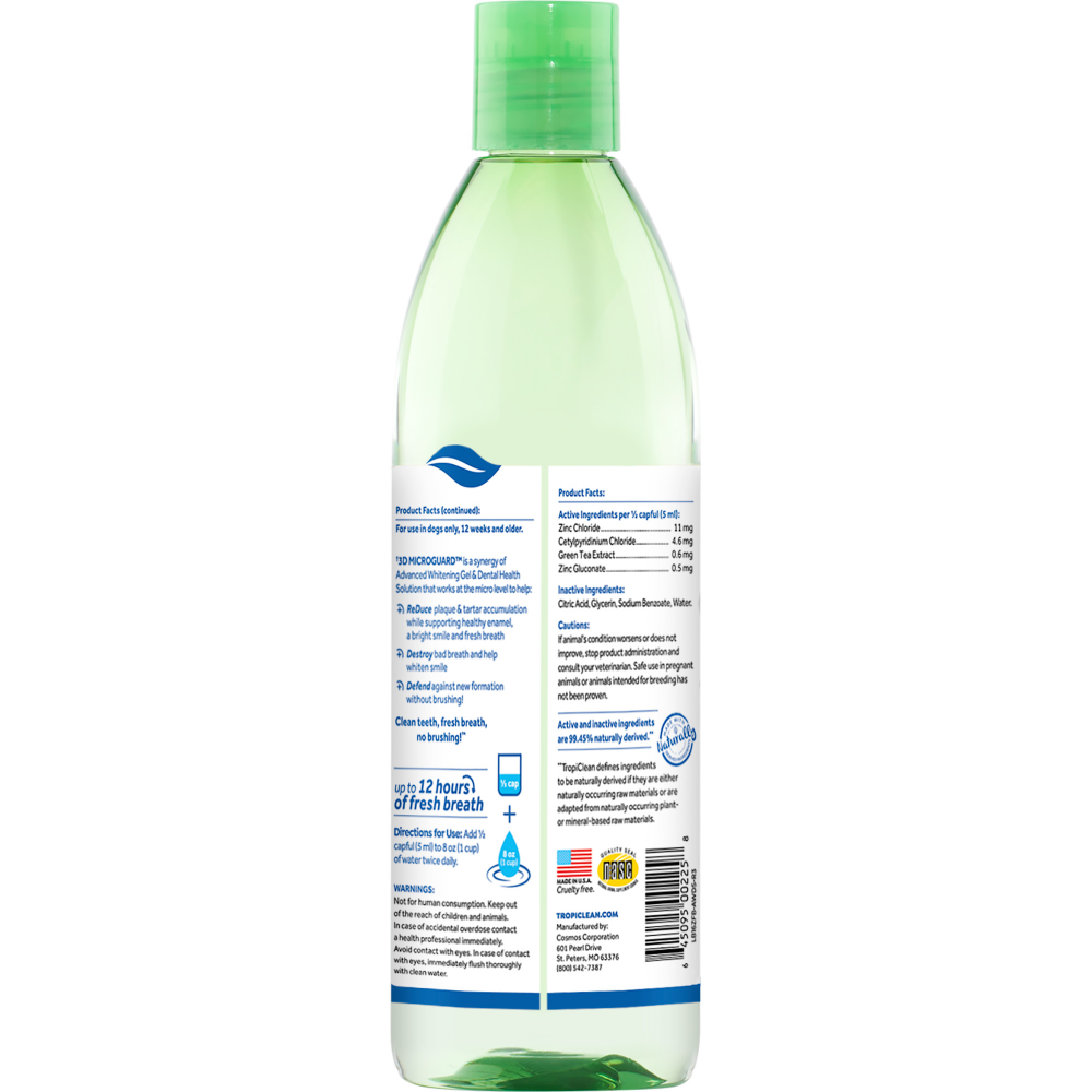 Tropiclean Advanced Whitening Oral Care Water Additive for Dogs image 2